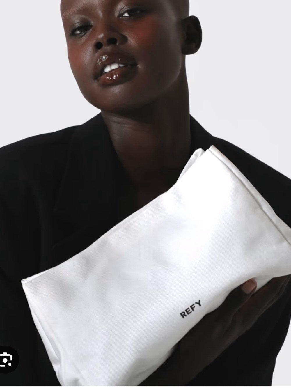 REFY White Signature Bag for Men